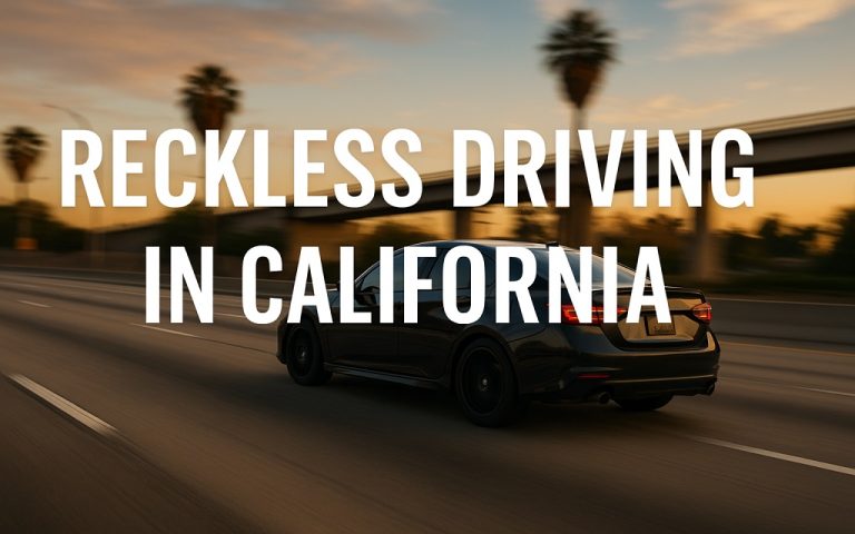 Read more about the article Reckless Driving in California (2025 Update): Definition, Penalties, and Legal Defenses