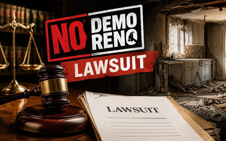 No Demo Reno Lawsuit