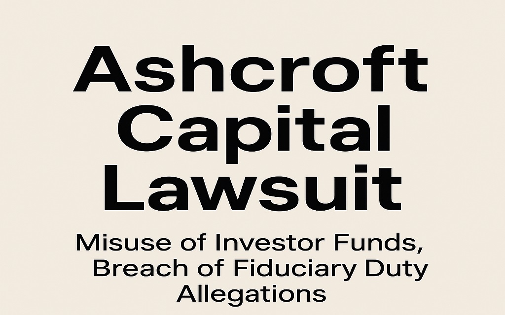 Read more about the article Ashcroft Capital Lawsuit: What Investors Need to Know