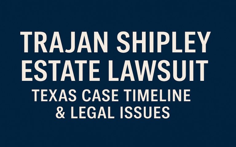 Read more about the article Trajan Shipley Estate Lawsuit: Texas Case Timeline, Legal Basis, and What Comes Next