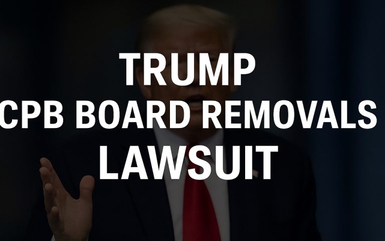 Read more about the article Trump CPB Board Removals Lawsuit: Legal Fight Over Public Media Board Firings