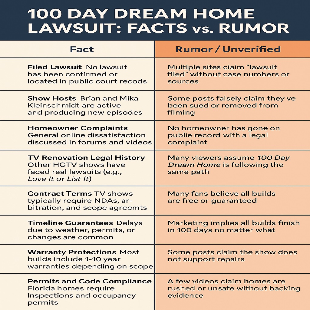 100 Day Dream Home Lawsuit